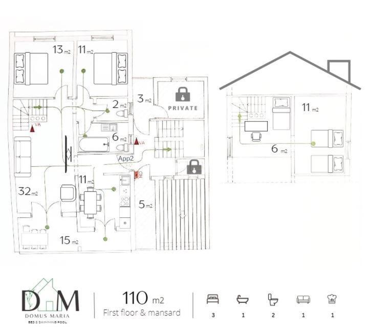 Вилла Domus Maria With Swimming Pool And Free Parking Банджоле Экстерьер фото